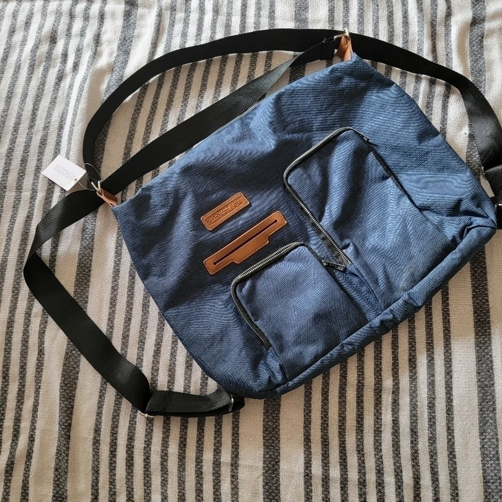 Crg Prestige bag, shoulder bag or backpack, denim blue